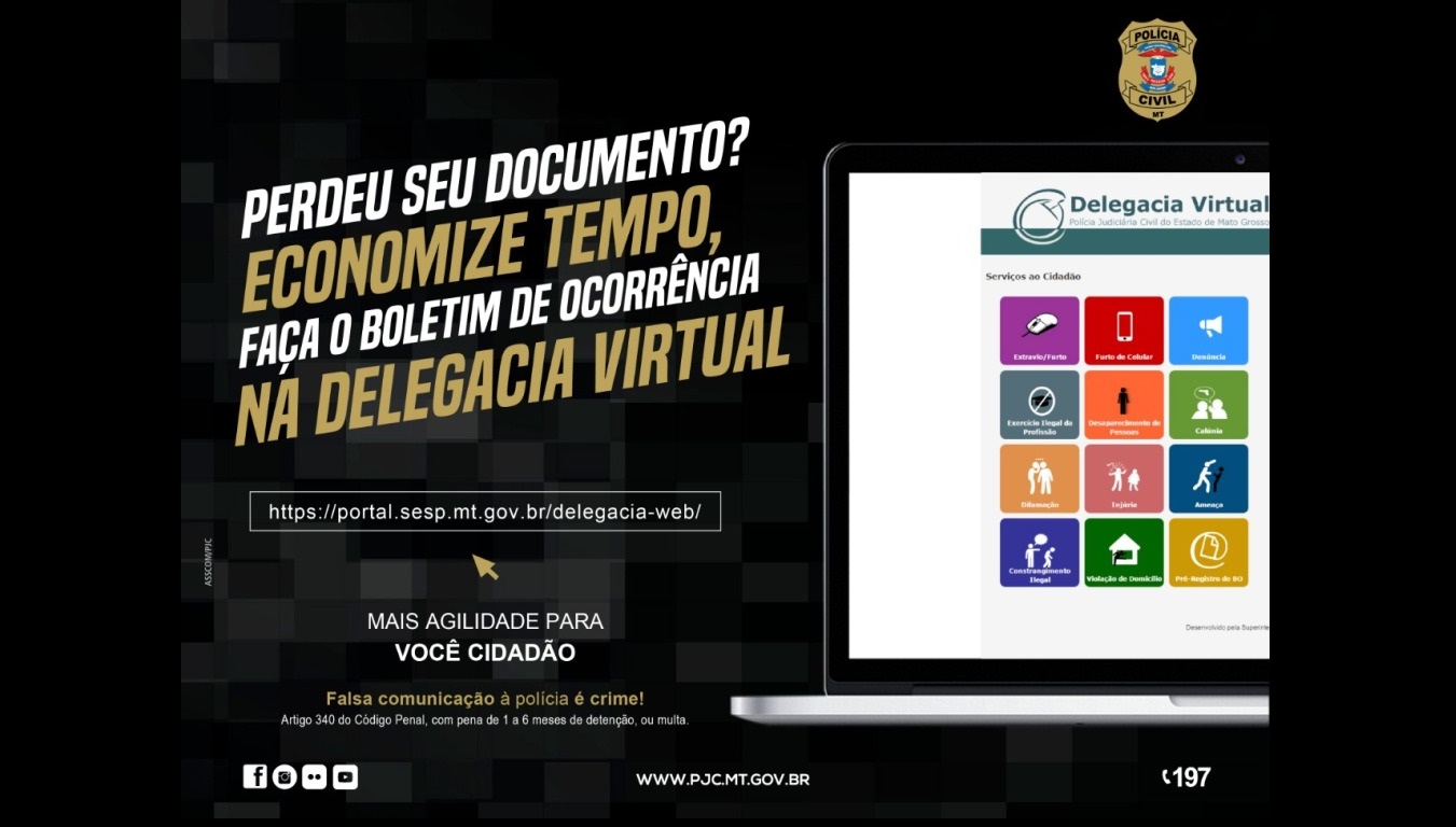 Delegacia Virtual registra quase 100 mil ocorrências de extravio de documentos