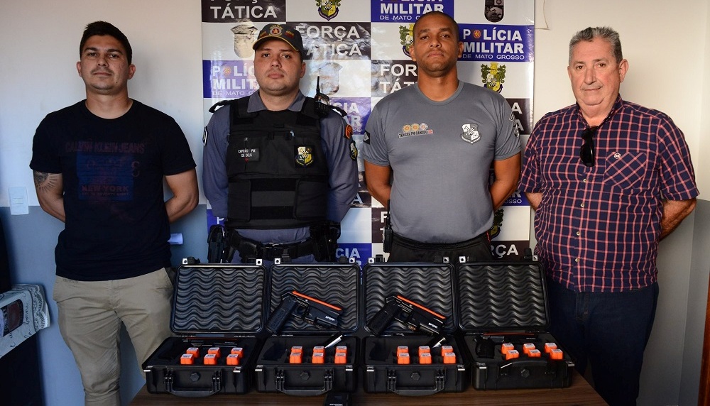 Prefeitura doa 50 pistolas de choque para uso da Polícia Militar