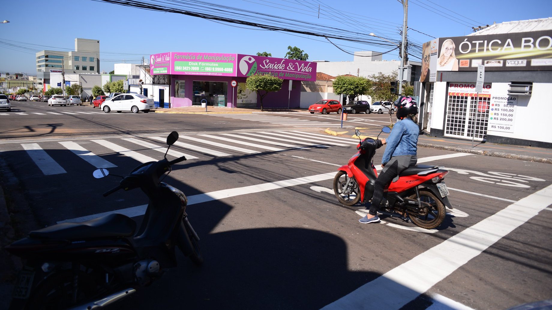 Serviço de sinalização das vias recapeadas da região central avança