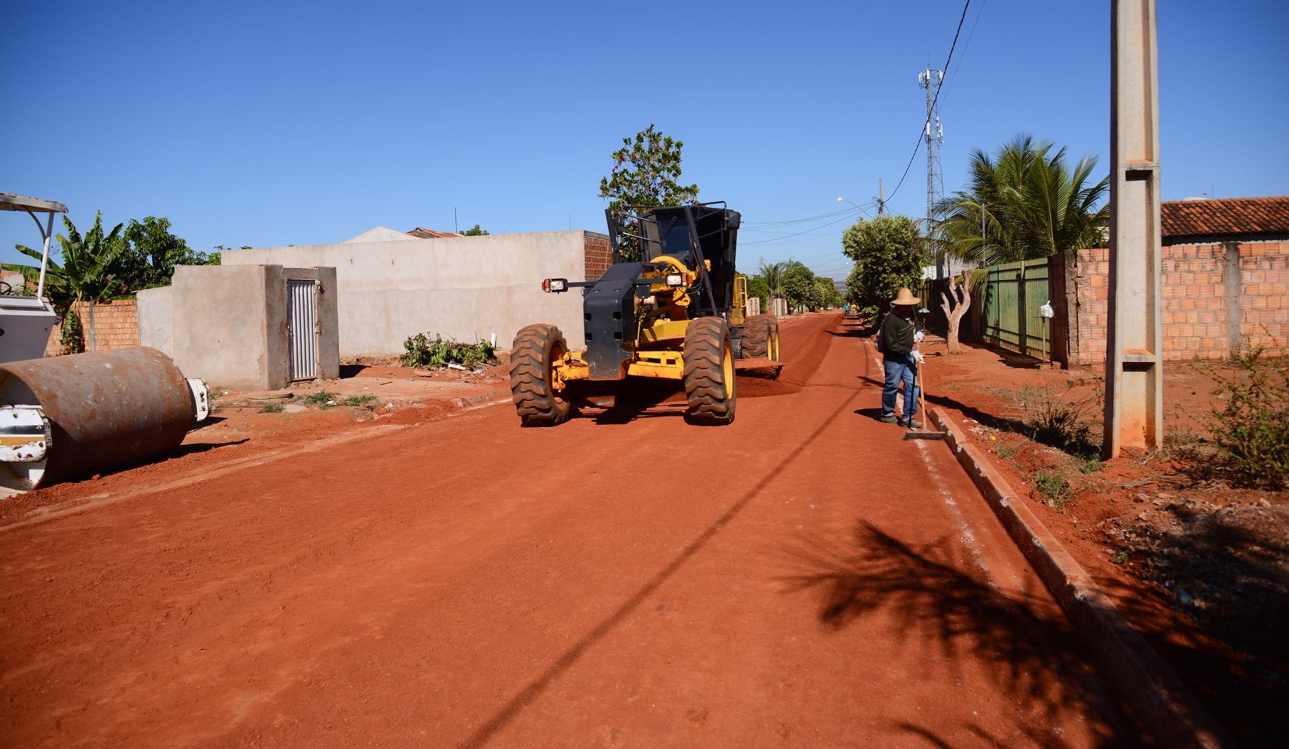 Obras de asfalto no Parque São Jorge avançam