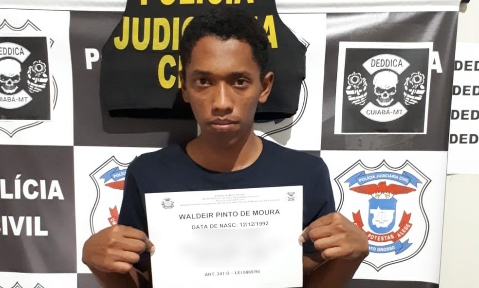 Jovem é preso pela 4ª vez suspeito de estupro e aliciar meninos com conta fake em rede social em Cuiabá