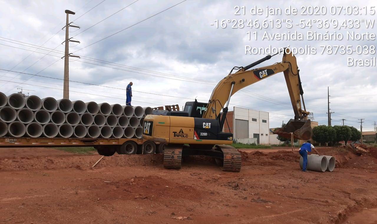 Prefeitura inicia obras de urbanização e pavimentação da Avenida Binário Norte, paralela à Avenida dos Estudantes