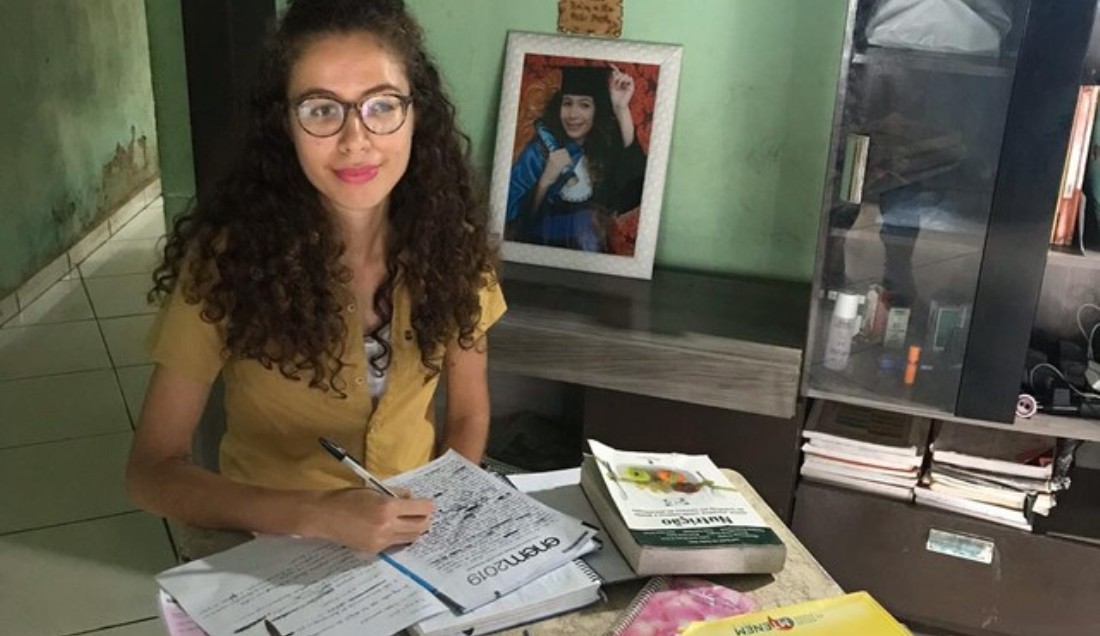 Candidata que tirou a maior nota de MT na redação do Enem sempre estudou em escola pública