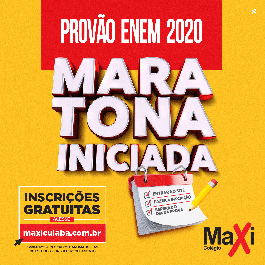 Maxi oferece até 100% de desconto em mensalidade no Provão Enem 2020