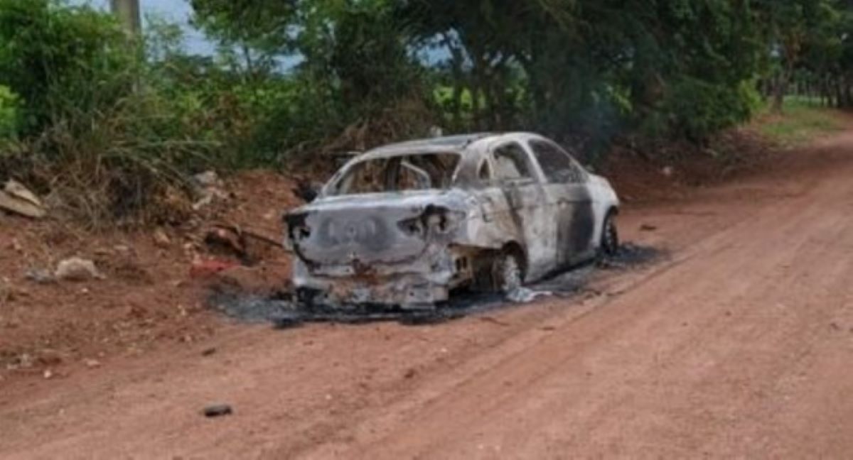 Cáceres | Casal é assassinado em fazenda e tem carro incendiado