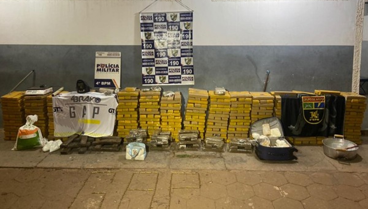 Mato Grosso | Polícia apreende uma tonelada de maconha em ‘depósito’ de facção