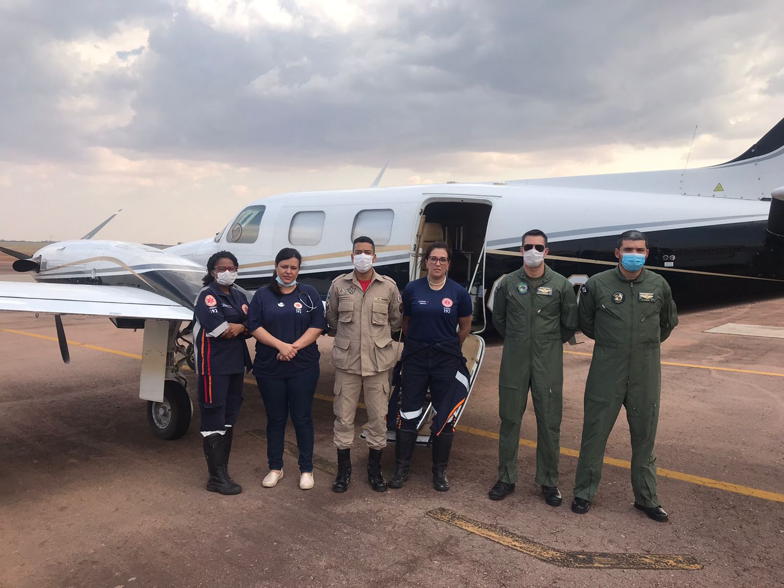 Médica do SAMU coordena equipe do Ciopaer em traslado de paciente com AVC de Água Boa para Rondonópolis