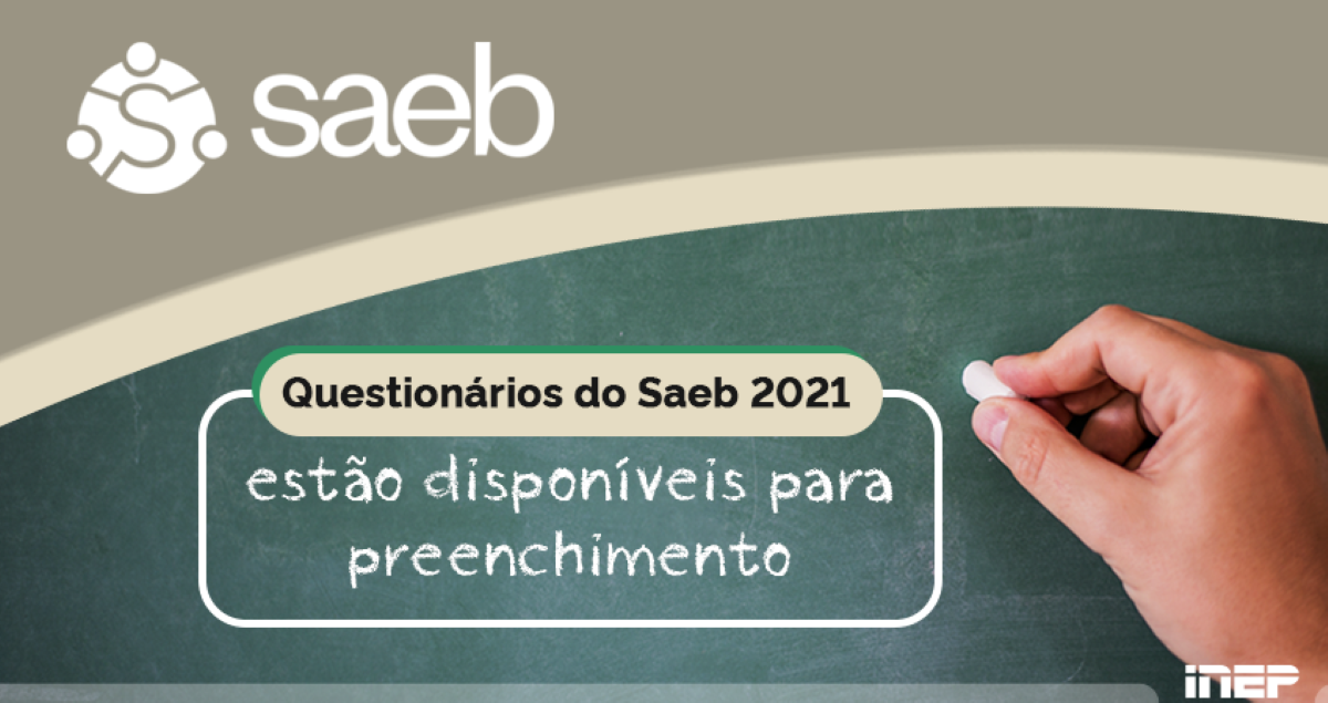 Questionários do Saeb 2021 estão disponíveis