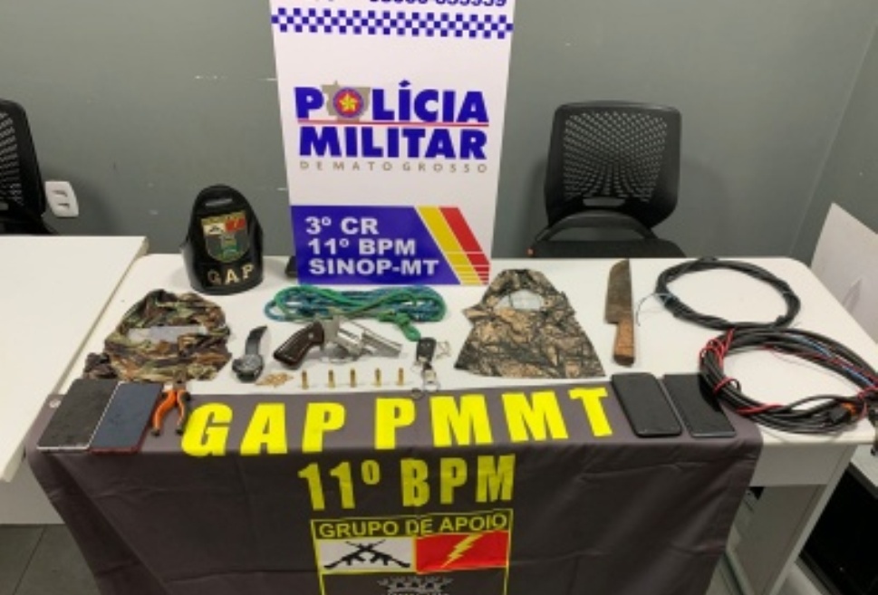 Sinop | Polícia Militar desarticula quadrilha que roubaria carreta em posto de combustível