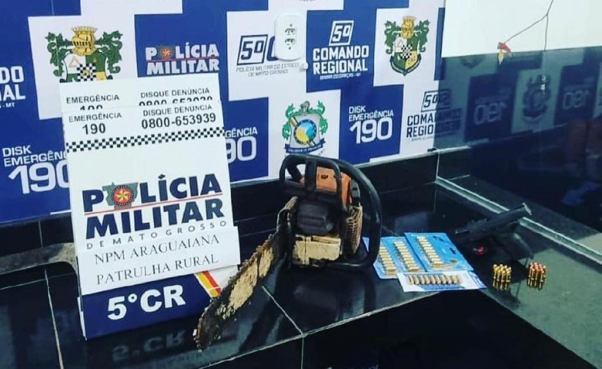 Três homens são presos em flagrante por desmatamento em Araguaiana