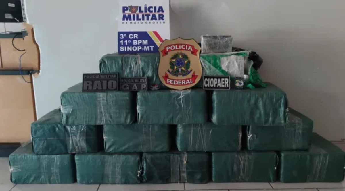 Sinop | Polícia prende piloto com 462 kg de drogas em aeroporto