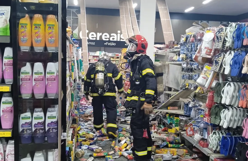 Rondonópolis | Explosão em mercado deixa criança de 7 anos ferida