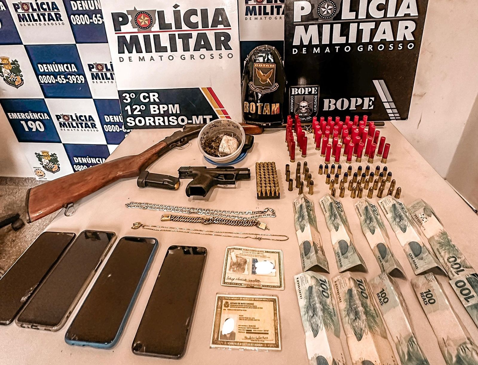 Sorriso | Polícia Militar intercepta venda ilegal de armas e prende dois homens em flagrante