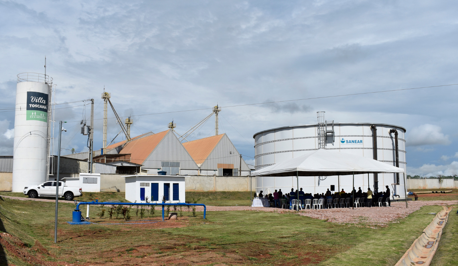 Sanear celebra Dia da Água com inauguração de poço e reservatório