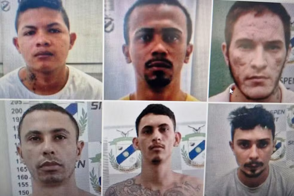 Tortura, homicídio e roubo: veja crimes cometidos pelos 6 fugitivos de penitenciária em MT