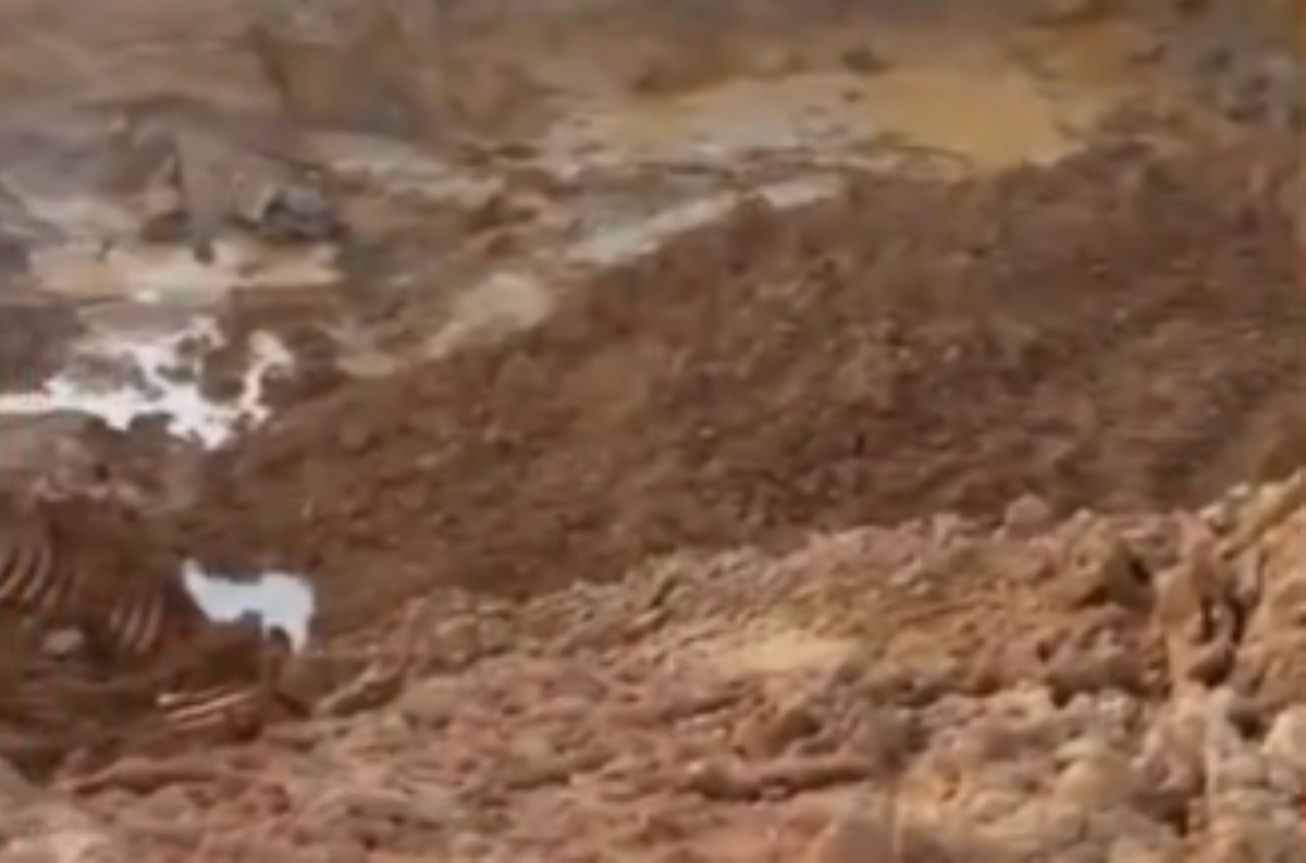 Trabalhador morre soterrado após morro de garimpo desabar