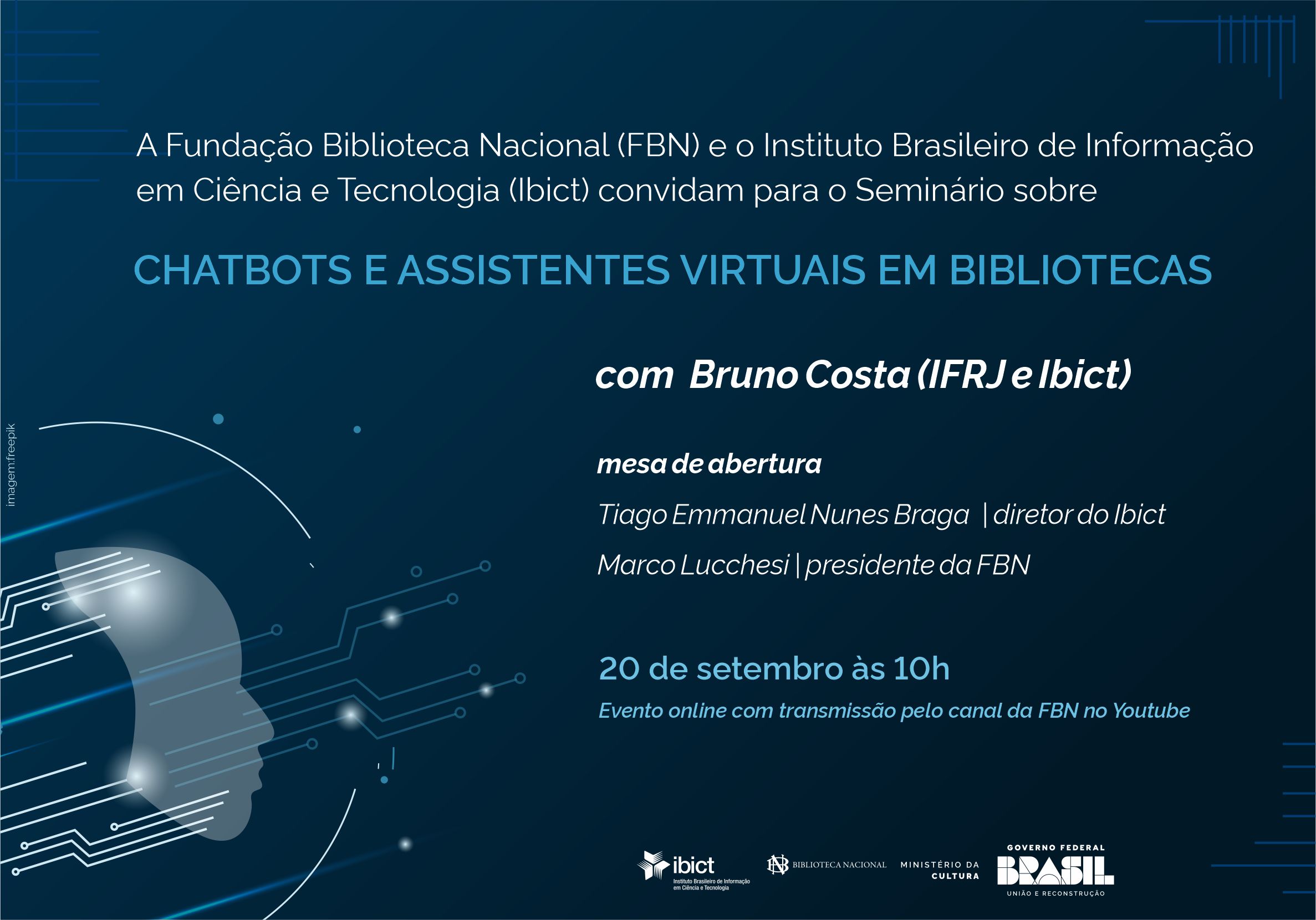 FBN e Ibict promovem série de seminários sobre Inteligência Artificial