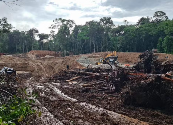 Três são presos e 14 são multados por exploração de ouro e madeira em garimpo ilegal