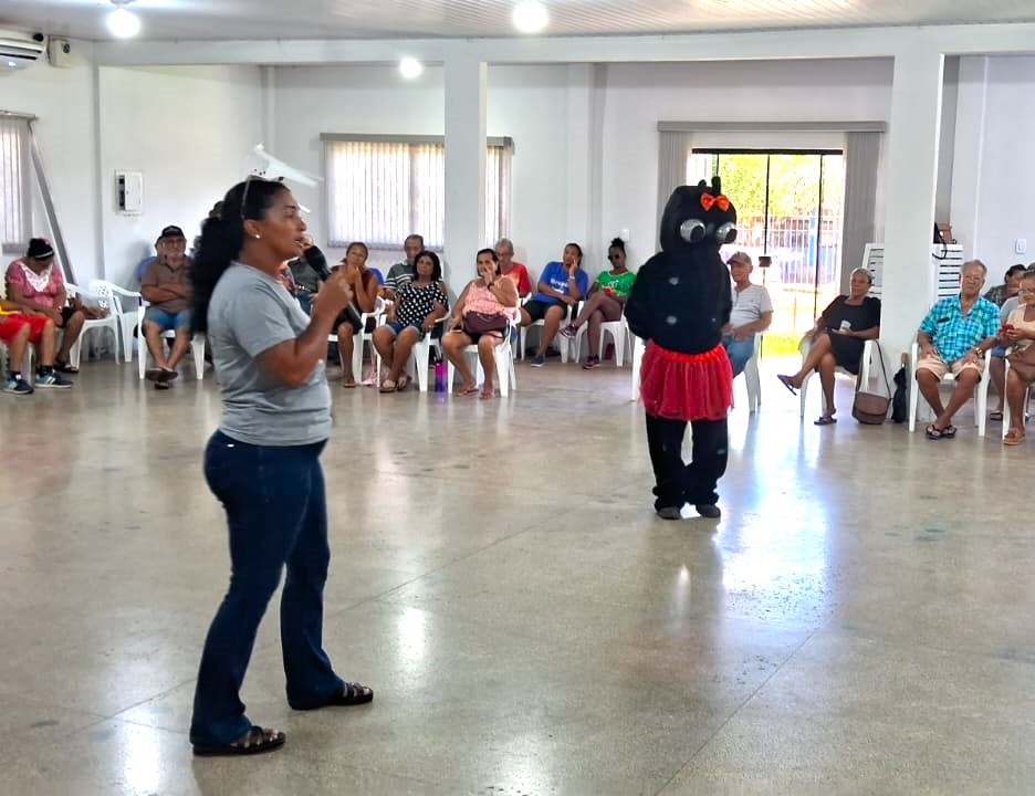 Pedra Preta | Ação de prevenção e orientação sobre dengue e chikungunya mobiliza crianças e idosos no SCFV