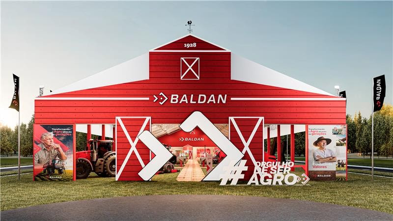 Baldan marca presença na Farm Show com nova identidade visual para feiras e eventos